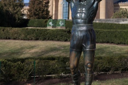 Rocky Balboa bij de Philadelphia museum of art